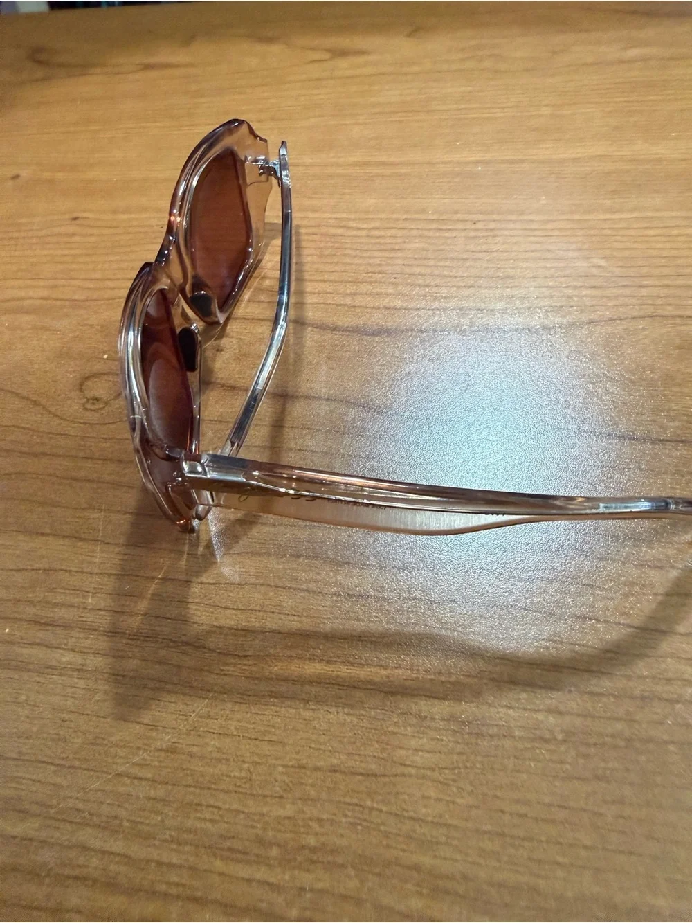 Maui Jim Brown Tinted Rectangular Sunglasses